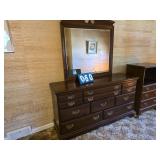 dresser with mirror