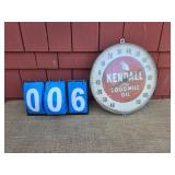 Kendall Advertising thermometer