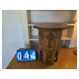 Arts and crafts flip top octagonal side table