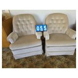 Pair of swivel chairs