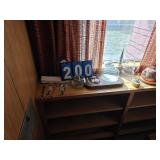 contents of window sill lindberg book shells misc