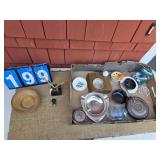 ashtray and misc collection