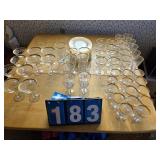 gold rimmed glassware