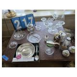 candlewick salt and peppers silverplate lot