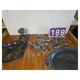 silverplate lot and silverware