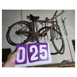 antique Ross cuatom bike red