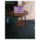 Clawfoot parlor table victorian