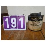 Haugtons Elevator Lubricant can