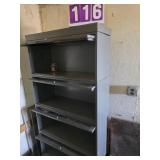 metal glass front book shelves barristers