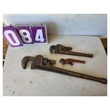 Rigid pipe wrenches biggest is 24 in