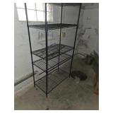 black metal rack about 6 ft