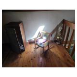kids rocker small cabinet and lamp