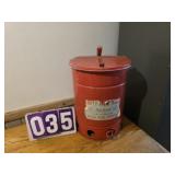 flip top garbage fire can