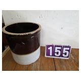 stoneware crock 6 gallon cracked