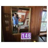 gold framed mirror