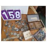 jewelry watch parts lot cufflinks pin and stuff