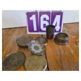 brass and silver lot