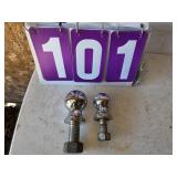2 trailer hitches 1 7/8 2 5/8