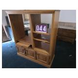 Oak home entertainment center