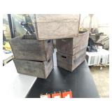 lot of 5 beer and pepsi crates