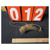 Antique Powder horn 7 in