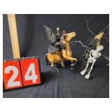 Breyer horse halloween skeleton tree