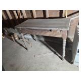 wood table rustic has character