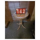 white table plant stand