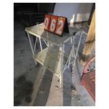 folding metal tea cart bar cart plant stand