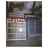 lot of antique windows