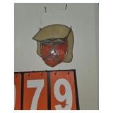Stained Glass Trump Head local artist