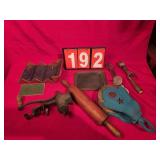 pulley vintage kitchen and other lot