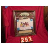 Gennessee Beer glass menu sign 1980s 1970s