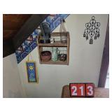 decor in corner shelf and other stuff