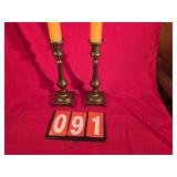 brass candle stick holders