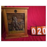 NRA carved bear wood cabinet grizzly Encounter
