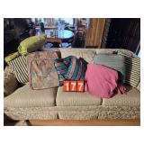 misc pillows some are chair cushions