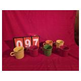 Fiestaware coffee cups