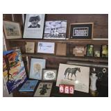 art lot frames in garage