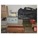 stereo luggage lockbox lot