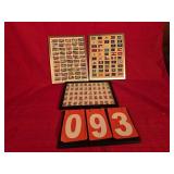 framed stamp sheets