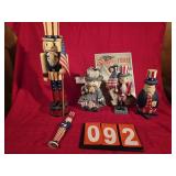 uncle sam nut cracker and decor