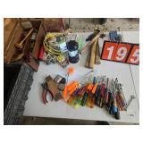 screwdrivers hamers light misc tools