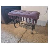 cast iron bench piano stool