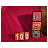 painted 3 drawer wood stand