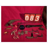 badges NRA knives cap gun slapjack and more