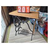 sewing machine table drop end treddle