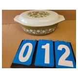 Pyrex Spring Blossom Green casserole dish