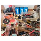 tool lot chisels t wrenches misc