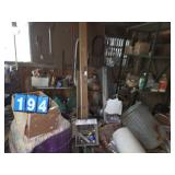 contents of the workshop in the barn